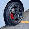 JBTブレーキキャリパーキット：VW Touran：4POT（SP4P）+2ピース355mmスリットローター＋ブラケット＋パッド＋ブレーキホース：フロントフルセット：全9色