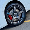 JBTブレーキキャリパーキット：VW Touran：4POT（SP4P）+2ピース355mmスリットローター＋ブラケット＋パッド＋ブレーキホース：フロントフルセット：全9色