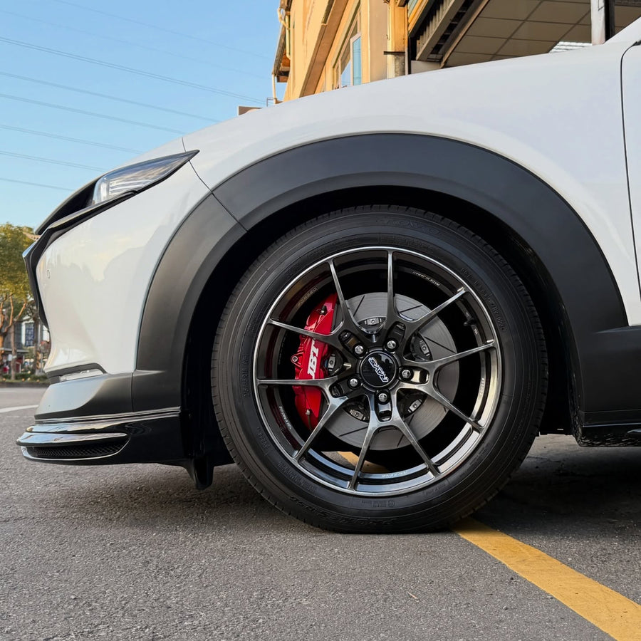 JBTブレーキキャリパーキット：MAZDA CX-30：4POT（SP4P）+2ピース330mmスリットローター＋ブラケット＋パッド＋ブレーキホース：フロントフルセット：全9色