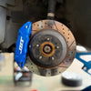 JBTブレーキキャリパーキット：HONDA Civic 8：4POT（JB4P）+2ピース302/330mmスリットローター＋ブラケット＋パッド＋ブレーキホース：フロントフルセット：全9色