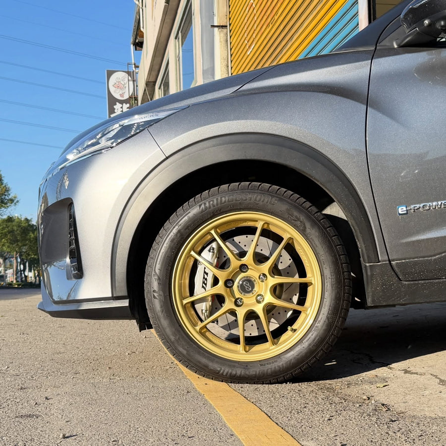 JBTブレーキキャリパーキット：NISSAN Kicks E-power：4POT（JB4P）+2ピース302/330mmスリットローター＋ブラケット＋パッド＋ブレーキホース：フロントフルセット：全9色