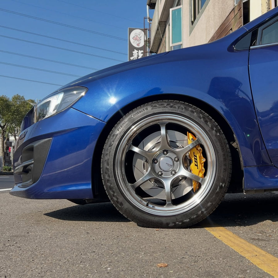 JBTブレーキキャリパーキット：SUBARU Levorg：4POT（SP4P）+2ピース355mmスリットローター＋ブラケット＋パッド＋ブレーキホース：フロントフルセット：全9色