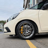 JBTブレーキキャリパーキット：HONDA Fit：4POT（JB4P）+2ピース302/330mmスリットローター＋ブラケット＋パッド＋ブレーキホース：フロントフルセット：全9色