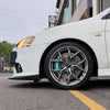 JBTブレーキキャリパーキット：MITSUBISHI Lancer：4POT（SP4P）+2ピース355mmスリットローター＋ブラケット＋パッド＋ブレーキホース：フロントフルセット：全9色