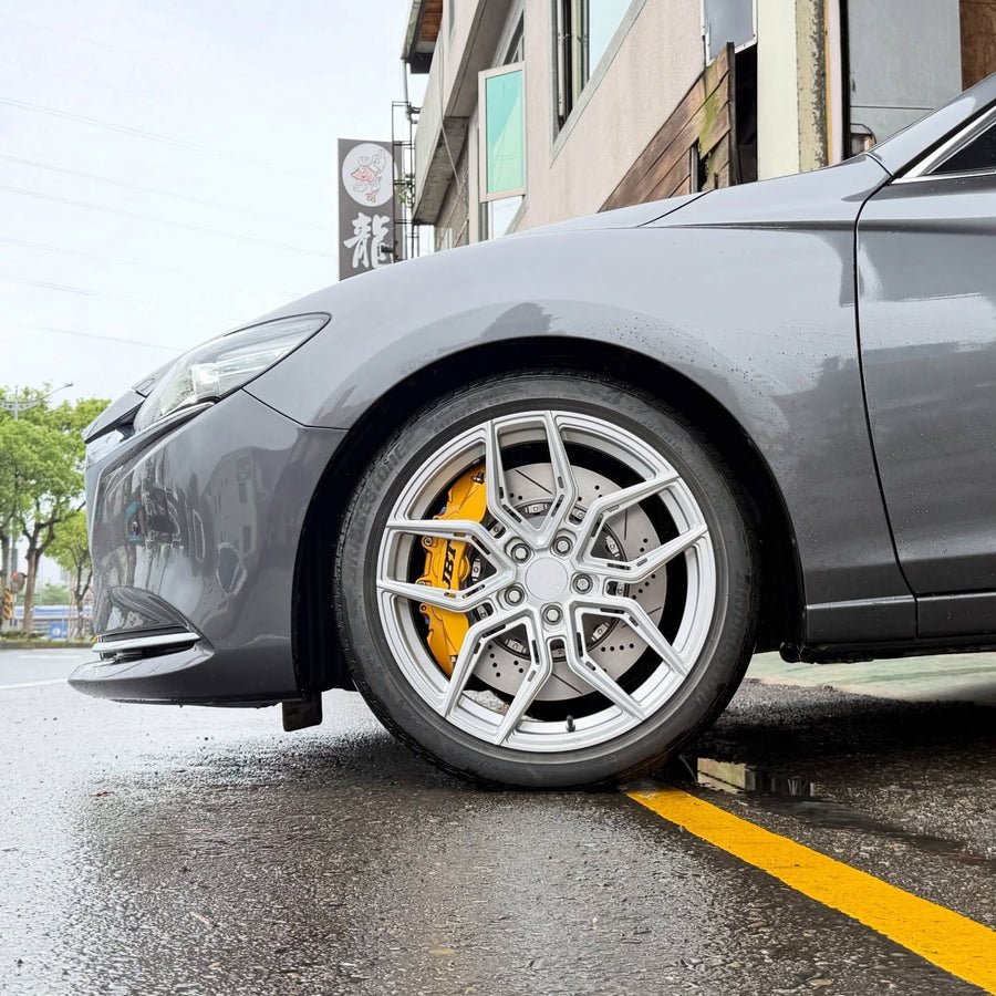 JBTブレーキキャリパーキット：MAZDA 6：6POT（RS6P）+2ピース380mmスリットローター＋ブラケット＋パッド＋ブレーキホース：フロントフルセット：全9色