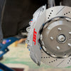 JBTブレーキキャリパーキット：SUBARU WRX：6POT（RS6P）+2ピース380mmスリットローター＋ブラケット＋パッド＋ブレーキホース：フロントフルセット：全9色