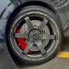 JBTブレーキキャリパーキット：NISSAN Sentra：4POT（SP4P）+2ピース355mmスリットローター＋ブラケット＋パッド＋ブレーキホース：フロントフルセット：全9色