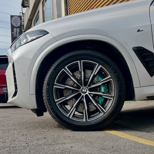 JBTブレーキキャリパーキット：BMW X5：8POT（Z8）+2ピース400mmスリットローター＋ブラケット＋パッド＋ブレーキホース：フロントフルセット：全9色