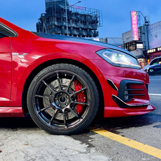 JBTブレーキキャリパーキット：VW Golf 7：8POT（Z8）+2ピース380mmスリットローター＋ブラケット＋パッド＋ブレーキホース：フロントフルセット：全9色