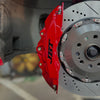 JBTブレーキキャリパーキット：VW Golf 7：8POT（Z8）+2ピース380mmスリットローター＋ブラケット＋パッド＋ブレーキホース：フロントフルセット：全9色