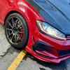 JBTブレーキキャリパーキット：VW Golf 7：8POT（Z8）+2ピース380mmスリットローター＋ブラケット＋パッド＋ブレーキホース：フロントフルセット：全9色