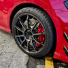 JBTブレーキキャリパーキット：VW Golf 7：8POT（Z8）+2ピース380mmスリットローター＋ブラケット＋パッド＋ブレーキホース：フロントフルセット：全9色