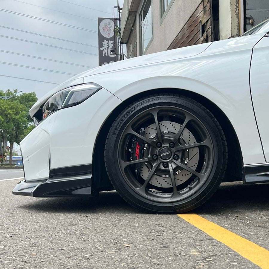 JBTブレーキキャリパーキット：HONDA Civic XI：4POT（SP4P）+2ピース355mmスリットローター＋ブラケット＋パッド＋ブレーキホース：フロントフルセット：全9色