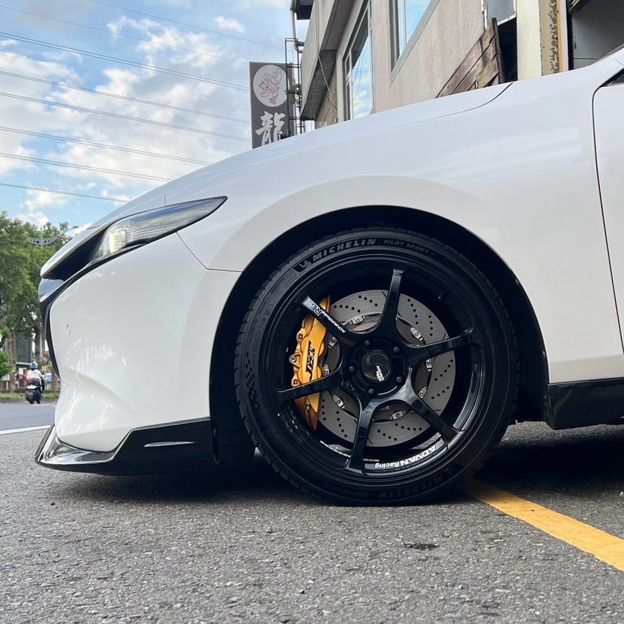 JBTブレーキキャリパーキット：MAZDA 3：4POT（SP4P）+2ピース355mmスリットローター＋ブラケット＋パッド＋ブレーキホース：フロントフルセット：全9色