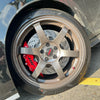 JBTブレーキキャリパーキット：VW Golf 8：4POT（SP4P）+2ピース355mmスリットローター＋ブラケット＋パッド＋ブレーキホース：フロントフルセット：全9色