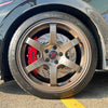 JBTブレーキキャリパーキット：VW Golf 8：4POT（SP4P）+2ピース355mmスリットローター＋ブラケット＋パッド＋ブレーキホース：フロントフルセット：全9色