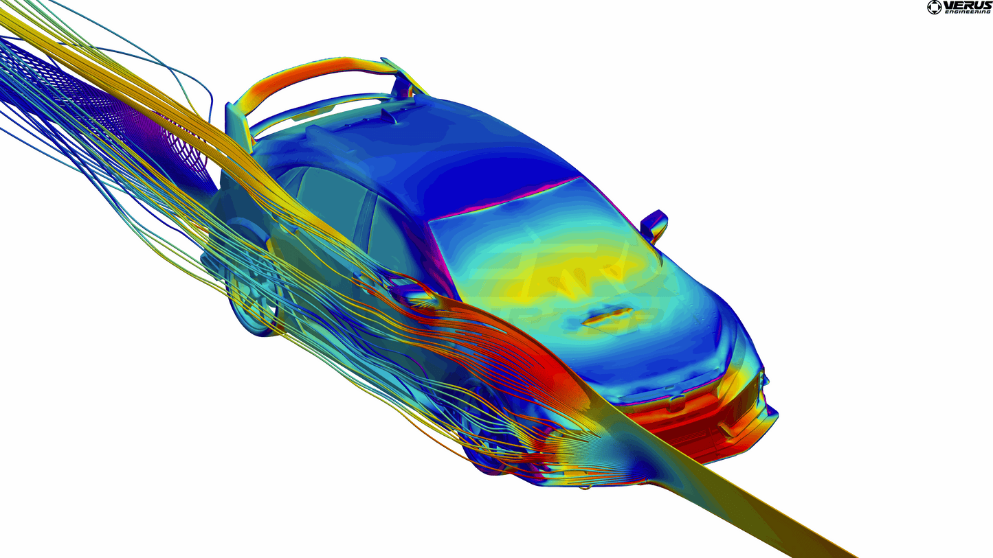VERUS ENGINEERING(ヴェルスエンジニアリング)A0185A：HONDA CIVIC(FK7/FK8) ダイブプレーン ドライカーボン製カナードセット