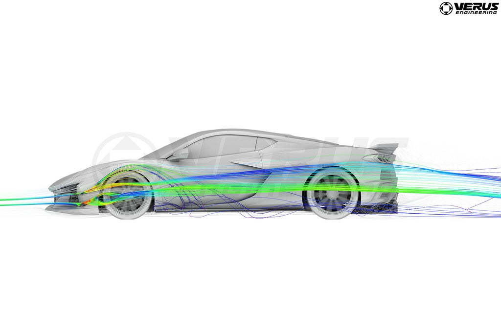 VERUS ENGINEERING(ヴェルスエンジニアリング)A0752A：シボレー・コルベットZ06（C8)：デュアルダイブプレーン（カナード）キット