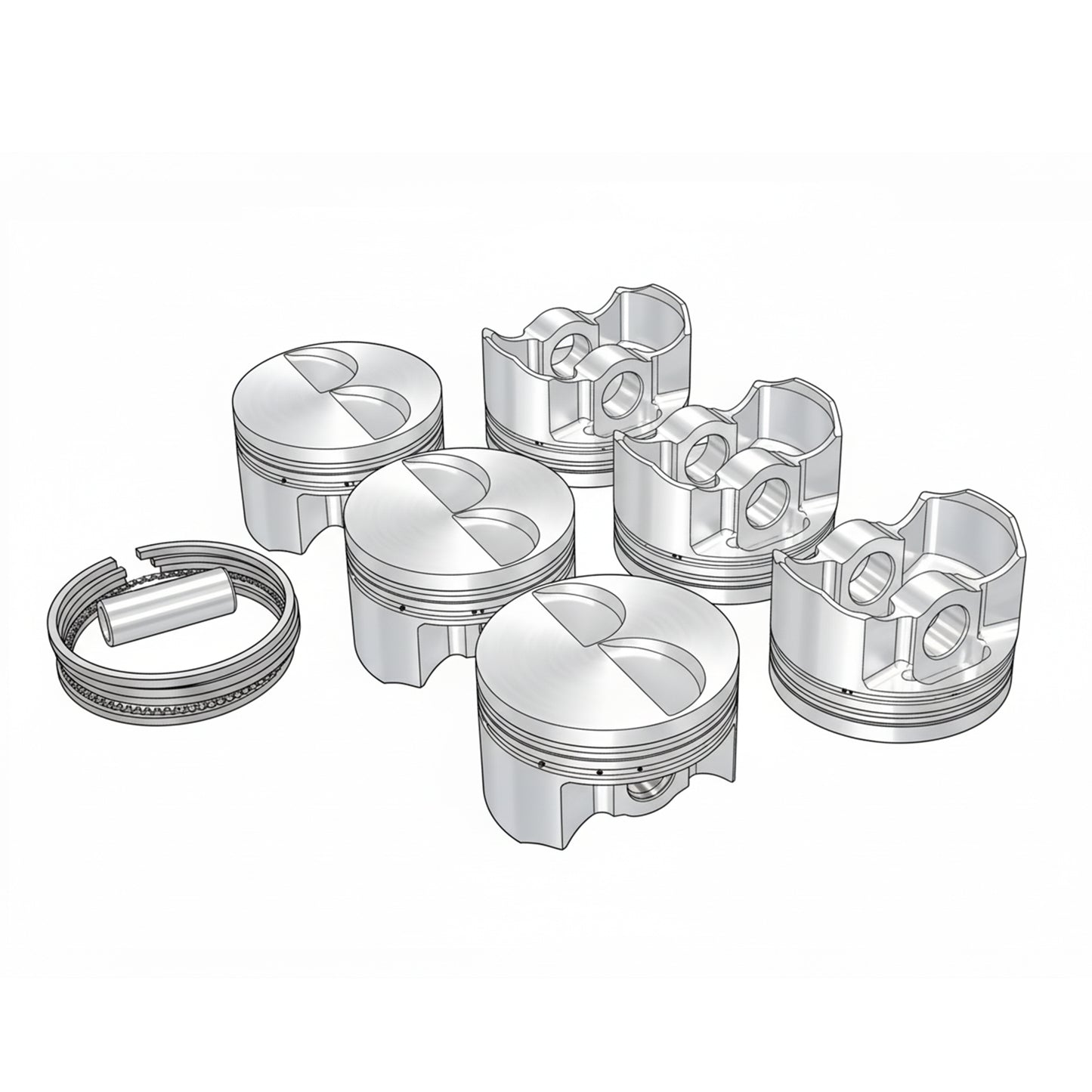 亀有エンジンワークス - L型エンジンチューニングパーツ - L20改 軽量ストリートピストン（2533cc）ピンハイト35.5