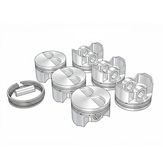 亀有エンジンワークス - L型エンジンチューニングパーツ - L20改 軽量ストリートピストン（2533cc）ピンハイト35.5