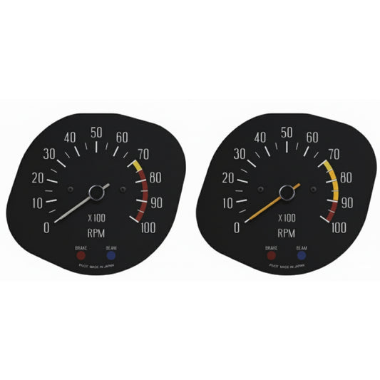 亀有エンジンワークス - GC10・ハコスカ後期：タコメーター（10,000rpm/8,000rpm）