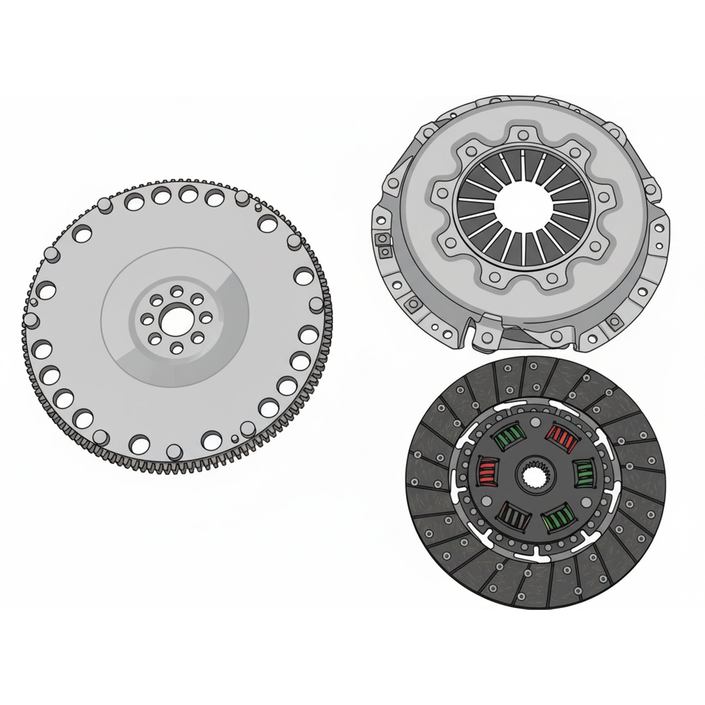 亀有エンジンワークス - FJ20 ターボ/NA　強化クラッチキット （240φ）：全4種類