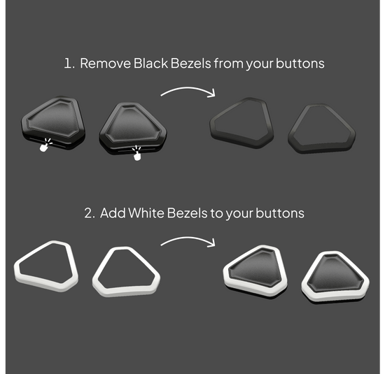 ENHANCE：テスラ用：White Bezels［2pc］