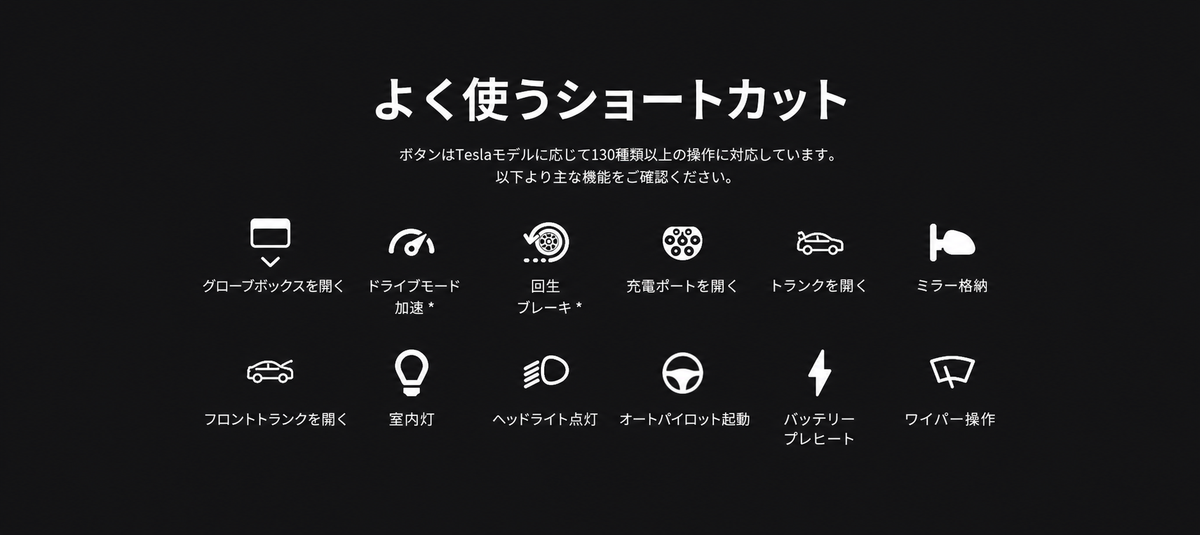 ENHANCE:テスラ用:Six S3XY Buttons + Commander:S3XYボタン:MODEL ENHANCE:テスラ用:Six S3XY Buttons + Commander:S3XYボタン:MODEL