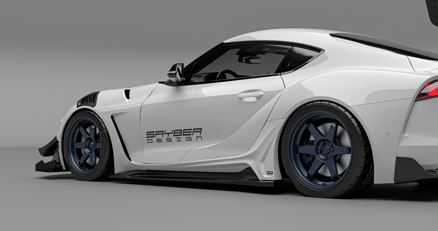 SAYBER DESIGN GR Supra Carbon Side Skirts：カーボンサイドスカート