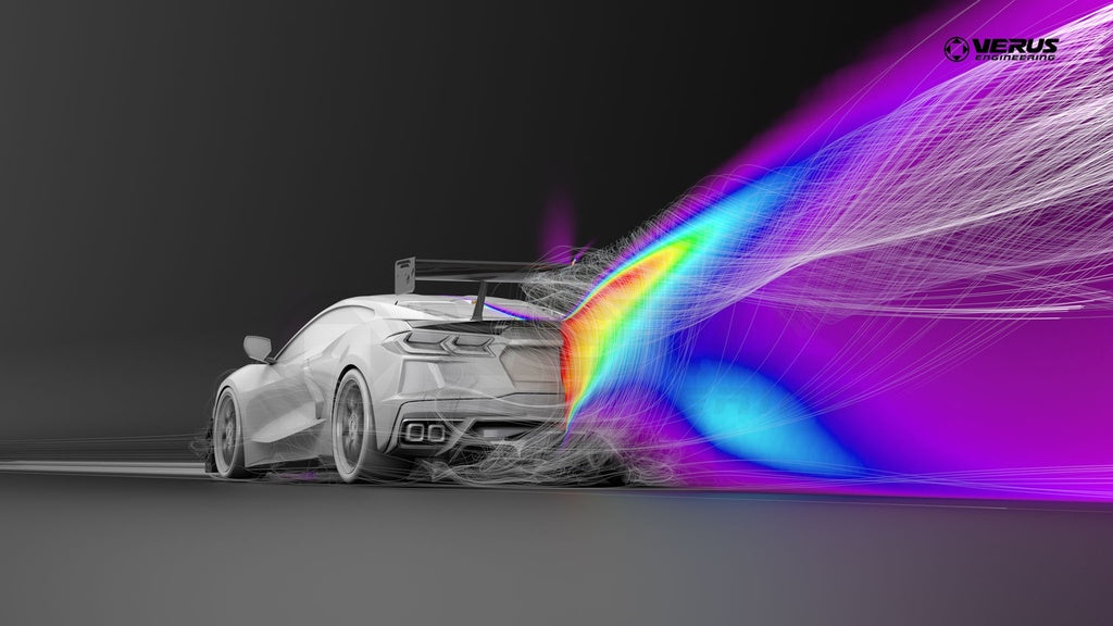 VERUS ENGINEERING(ヴェルスエンジニアリング)A0733A：シボレー・コルベットスティングレー（C8)：スワンネックV1Xリアウイングキット