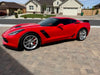 CHEVROLET コルベット C7 ワイドボディ に APEX VS-5RS F:19x10.5J ET36 / R:20x12.5J ET55 Brushed Clear を装着 7