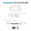 SFC AEROCATCH エアロキャッチエクストリーム プラスフラッシュタイプ 鍵無し（120-4000）タイプ ブラック 1セット