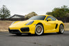APEX ML-10RT 装着の PORSCHE 981 ケイマン GTS サイドビュー