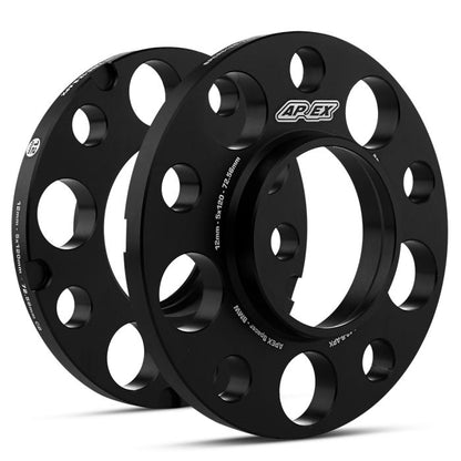 APEX：GR86/86/BRZ用ホイールスペーサー：5x100mm：3mm/5mm/12mm/15mm：シルバー/ブラック
