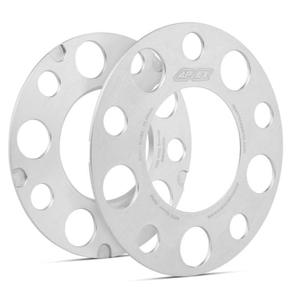 APEX：GR86/86/BRZ用ホイールスペーサー：5x100mm：3mm/5mm/12mm/15mm：シルバー/ブラック