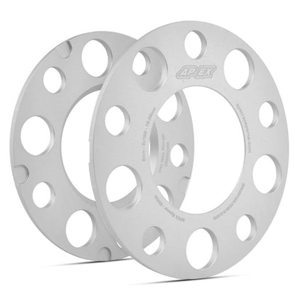 APEX：ポルシェ用ホイールスペーサー：5x130mm：3mm/5mm：シルバー/ブラック