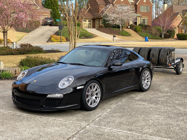 PORSCHE 911 997 APEX SM-10 18インチ Race Silver 装着例