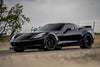 CHEVROLET コルベット C7 ワイドボディ に APEX VS-5RS F:19x10.5J ET36 / R:19x12.5J ET55 Satin Black を装着 5