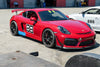 PORSCHE 981 ケイマン GT4 に APEX EC-7RS 19x9J ET50 / 19x11J ET45 サテンブラックを装着