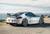 PORSCHE 981 ケイマン GT4 に APEX SM-10 19x9J ET50 / 19x11J ET46 を装着（装着例は当サイズ取扱いのないアンスラサイト）