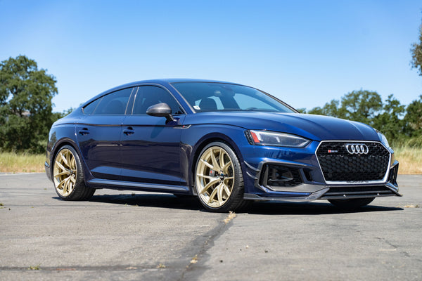 AUDI RS5 B9 スポーツバックに APEX VS-5RS 20x10J ET20 スクエア モータースポーツゴールドを装着