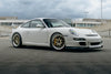 PORSCHE 911 997 GT3 に APEX ML-7RT 19x9J ET50 / 19x12J ET63 Machined Lip Gloss Motorsport Gold を装着