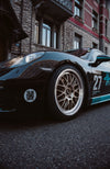 APEX ML-10RT 19インチ装着の PORSCHE 718 ケイマン ホイールアップ