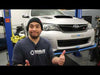 VERUS ENGINEERING(ヴェルスエンジニアリング)A0206A：SUBARU WRX(GRB/GVB)：1ピースフロントスプリッター