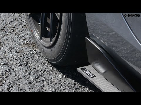 VERUS ENGINEERING(ヴェルスエンジニアリング)A0263A：TOYOTA・GR：A90スープラ・SUPRA・カーボンポリウィーブサイドスプリッター