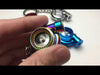 BOOSTNATICS タービンアクション＋サウンドLEDキーホルダー：全5色：USB充電タイプ