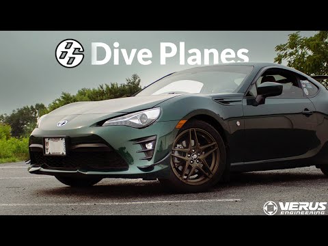 VERUS ENGINEERING(ヴェルスエンジニアリング)A0136A：TOYOTA 86(ZN6後期専用) ダイブプレーン ドライカーボン製カナードセット