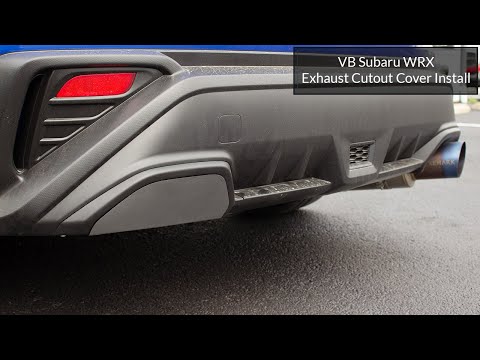 VERUS ENGINEERING(ヴェルスエンジニアリング)A0526A：エキゾーストカットアウトカバー：SUBARU WRX（VBH)