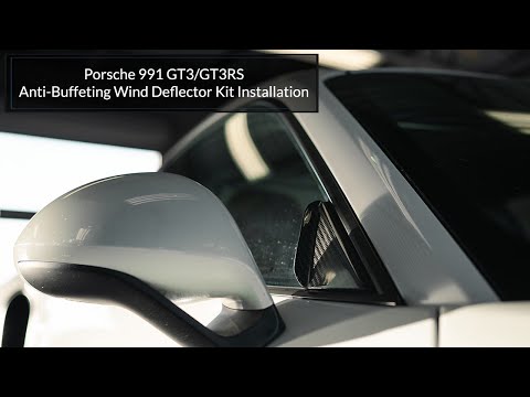 VERUS ENGINEERING(ヴェルスエンジニアリング)A0240A：アンチバッフェッティングウインドウデフレクター：ポルシェ：991.1/991.2 GT3 and GT3RS
