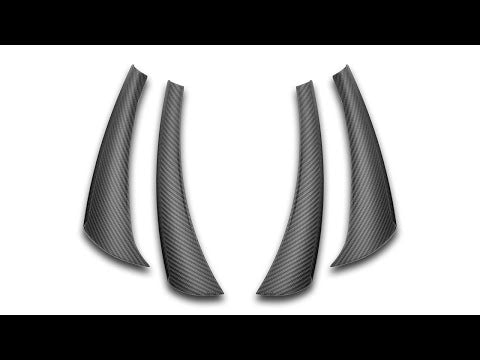 VERUS ENGINEERING(ヴェルスエンジニアリング)A0752A：シボレー・コルベットZ06（C8)：デュアルダイブプレーン（カナード）キット